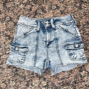 SO Light Wash Jean Shorts with Pockets
